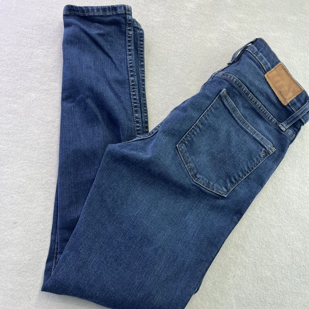 Madewell 10 Inch High Rise Skinny Dark Wash Jeans Women Size 27